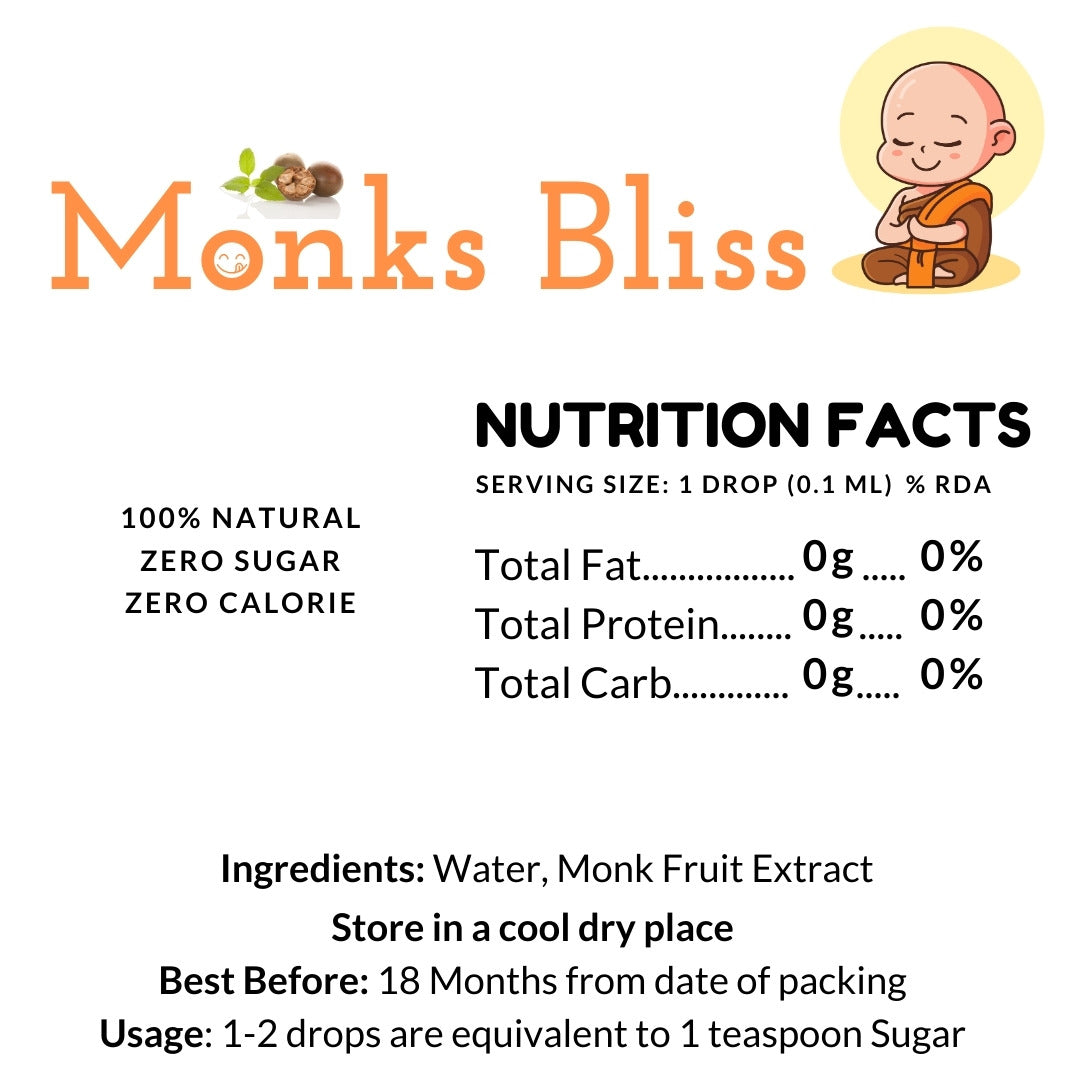 100% Pure Monk Fruit Sweetner